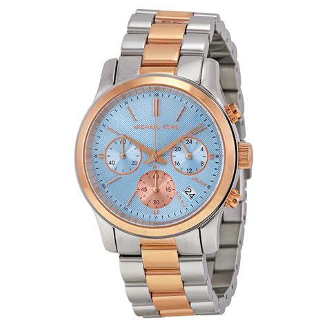 michael kors chronograph watch two tone|michael kors runway chronograph watch.